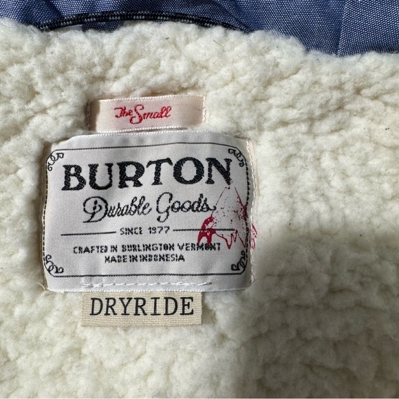 Burton Dryride Men's Gray hooded snowboarding Jacket size smalll - Picture 9 of 15